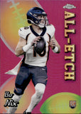 2024 Bo Nix Panini Topps Chrome ALL-ETCH ROOKIE RC #CAE-BN Denver Broncos