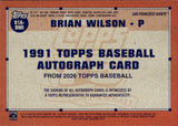 2026 Brian Wilson Topps 1991 DESIGN BLUE BORDER AUTOGRAPH 66/150 AUTO #91A-BWI San Francisco Giants