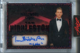 2025 Tom Hiddleston Leaf Red Carpet BLACK FOIL HOLLYWOOD SIGNS INSCRIPTION AUTO 2/2 AUTOGRAPH #HS-TH1 Loki