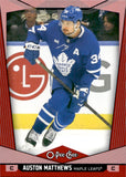 2024-25 Auston Matthews O-PEE-CHEE RED #7 Toronto Maple Leafs