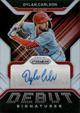 2022 Dylan Carlson Panini Prizm DEBUT SIGNATURES AUTOGRAPH AUTO #DS-DC St. Louis Cardinals