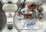 2019 Lane Thomas Topps UPDATE LEGACY OF BASEBALL AUTOGRAPH ROOKIE 111/150 AUTO RC #LBA-LT St. Louis Cardinals