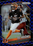 2025 Tee Higgins Panini Prizm BLACK & BLUE CHECKER PRIZM #13 Cincinnati Bengals