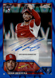 2023 Ivan Herrera Topps Chrome BLUE RAYWAVE ROOKIE AUTO 119/150 AUTOGRAPH RC #AC-IH St. Louis Cardinals
