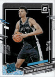 2023-24 Victor Wembanyama Panini Donruss Optic RATED ROOKIE RC #225 San Antonio Spurs