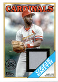 2023 Ozzie Smith Topps SERIES ONE 1988 DESIGN RELIC GAME-USED MEMORABILIA JERSEY #88R-OS St. Louis Cardinals