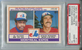 1983 Al Oliver Steve Rogers O-PEE-CHEE LEADERS PSA 10 #111 Montreal Expos 4713