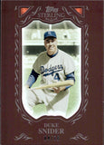 2009 Duke Snider Topps Sterling BURGUNDY 4/10 #25 Brooklyn Dodgers