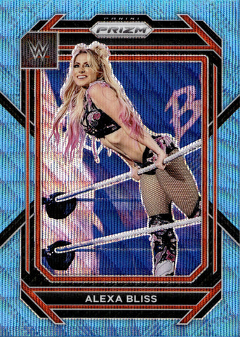 2023 Alexa Bliss Panini Prizm WWE BLUE WAVE PRIZM #139 Monday Night Raw
