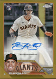 2023 Blake Sabol Topps Chrome UPDATE GOLD REFRACTOR ROOKIE AUTO 41/50 RC AUTOGRAPH #AC-BSA San Francisco Giants