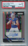 2018 Josh Allen Panini Prizm HOLO SILVER ROOKIE AUTO AUTOGRAPH OSA 10 #JA Buffalo Bills 8007