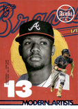 2022 Ronald Acuna Jr. Topps Gallery MODERN ARTISTS BLUE 24/99 #MA-1 Atlanta Braves