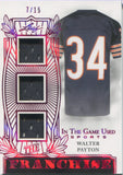2024 Walter Payton Leaf In the Game Used PINK THE FRANCHISE TRIPLE JERSEY 07/15 RELIC #TR-WP1 Chicago Bears HOF