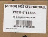 2025 Panini Prizm Collegiate Draft Football Hobby, 16 Box Case