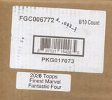 2026 Topps Marvel Finest The Fantstic Four 65th Anniversary Hobby, 8 Box Case