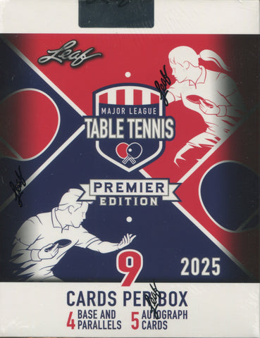 2025 Leaf Major League Table Tennis MLTT Premier Edition, Box
