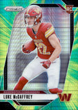 2024 Luke McCaffrey Panini Prizm HYPER PRIZM ROOKIE 152/180 RC #367 Washington Commanders