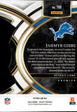 2023 Jahmyr Gibbs Panini Select PREMIER LEVEL DIE-CUT RED & YELLOW PRIZM ROOKIE RC #198 Detroit Lions