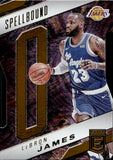 2021-22 LeBron James Panini Donruss Elite SPELLBOUND ORANGE DIE-CUT "O" #5 Los Angeles Lakers 2