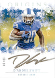 2020 D'Andre Swift Panini Origins ROOKIE AUTOGRAPH GOLD 10/10 RC AUTO #RA-DS Detroit Lions