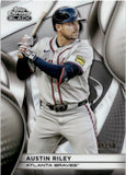 2025 Austin Riley Topps Chrome Black WHITE REFRACTOR 4/10 #39 Atlanta Braves
