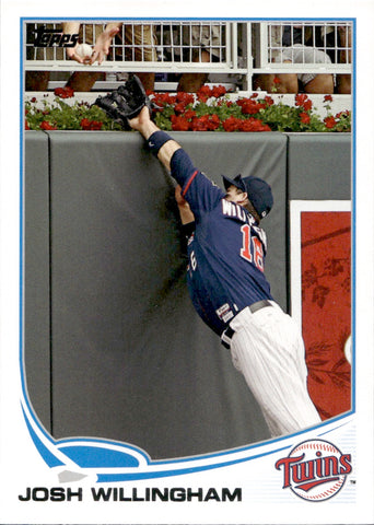 2013 Josh Willingham Topps GREAT CATCH SP PHOTO VARIATION #216 Minnesota Twins