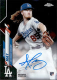 2020 Dustin May Topps Chrome ROOKIE AUTOGRAPH RC AUTO #RA-DM Los Angeles Dodgers