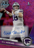 2023 Will Howard Bowman University Chrome 1ST BOWMAN PINK MINI DIAMOND AUTO 082/150 AUTOGRAPH #93 Pittsburgh Steelers