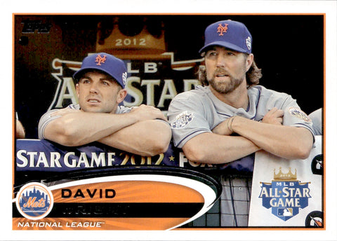 2012 David Wright Topps Update MLB ALL-STAR GAME SP PHOTO VARIATION #US280 New York Mets National League
