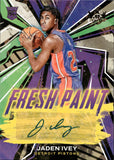 2022-23 Jaden Ivey Panini Court Kings FRESH PAINT ROOKIE AUTOGRAPH 81/199 AUTO #FP-JID Detroit Pistons