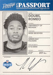 2022 Romeo Doubs Panini Prestige NFL PASSPORT SIGNATURES ROOKIE AUTOGRAPH RC AUTO #NPS-RD Green Bay Packers