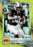 2025 Ahmad Hardy Bowman University Chrome 1ST BOWMAN YELLOW MINI-DIAMOND REFRACTOR 210/350 #176 Missouri Tigers