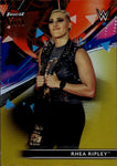 2021 Rhea Ripley Topps Finest GOLD REFRACTOR 49/50 #32 Monday Night Raw