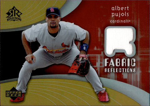 2005 Albert Pujols Upper Deck Reflections FABRIC REFLECTIONS JERSEY RELIC #FR-AP St. Louis Cardinals