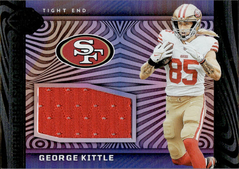 2023 George Kittle Panini Illusions HIGHLIGHT SWATCHES JERSEY RELIC #HS-GK San Francisco 49ers