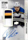 2023-24 Brayden Schenn Upper Deck Premier STAR AUTO PATCH 30/49 AUTOGRAPH #AV-BS St. Louis Blues