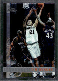 1997-98 Tim Duncan Topps Chrome ROOKIE RC #115 San Antonio Spurs