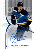 2020-21 Brayden Schenn Upper Deck Premier AUTOGRAPH AUTO #40 St. Louis Blues 2