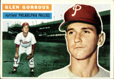 1956 Glen Gorbous Topps ROOKIE RC #174 Philadelphia Phillies BV $15