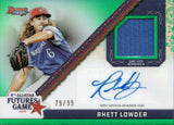 2024 Rhett Lowder Bowman's Best ALL-STAR FUTURES GAME AUTOGRAPH RELIC GREEN AUTO 79/99 #FGRA-RL Cincinnati Reds