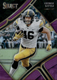 2023 George Kittle Panini Select Draft Picks PURPLE PRIZM 41/75 #173 Iowa Hawkeyes San Francisco 49ers