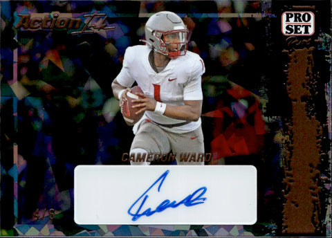 2023 Cameron Ward Leaf Pro Set Pure ACTION INK BRONZE CRYSTAL AUTOGRAPH ROOKIE AUTO RC 4/6 #AI-CW1 Tennesse Titans Washington State Cougars