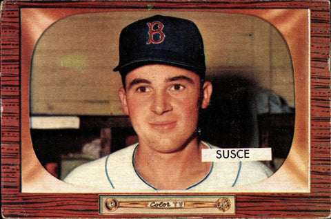 1955 George Susce Bowman ROOKIE RC #320 Boston Red Sox BV $60