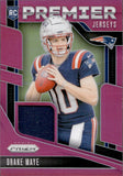 2024 Drake Maye Panini Prizm PREMIER JERSEYS PINK PRIZM ROOKIE RC#PJ-DME New England Patriots