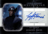 2020 Geff Francis as Admiral Griss Topps Star Wars Masterwork AUTO AUTOGRAPH #A-GF 2