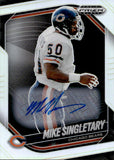 2025 Mike Singletary Panini Prizm Black PRIZM AUTOGRAPH AUTO #23 Chicago Bears