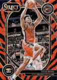 2024-25 Yves Missi Panini Select COURTSIDE TIGER STRIPE PRIZM ROOKIE RC #284 New Orleans Pelicans