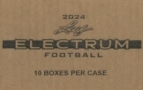 2024 Leaf Electrum Football Hobby, 10 Box Case