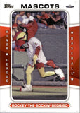 2013 Rockey The Rockin Redbird Topps Pro Debut MASCOTS 40/120 #MAS-RR MEMPHIS REDBIRDS ST. LOUIS CARDINALS
