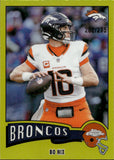 2025 Bo Nix Topps Chrome 1975 DESIGN YELLOW REFRACTOR 262/275 #1975-11 Denver Broncos